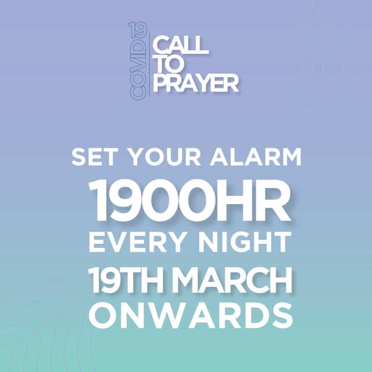 Call for Prayer 1900HR every night